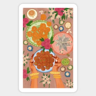 Indian sweets illustration 2 Sticker